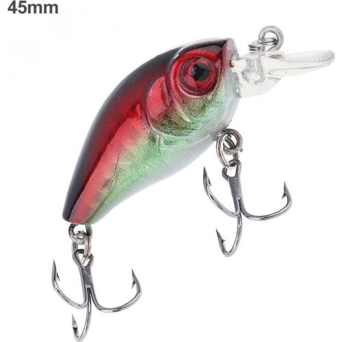 1pcs 4.5cm 4.2g Fishing Lure Deep Swimming Crankbait 0.1-0.5m Depth Tight Wobble Slow Floating Fishing Tackle 6 colors available
