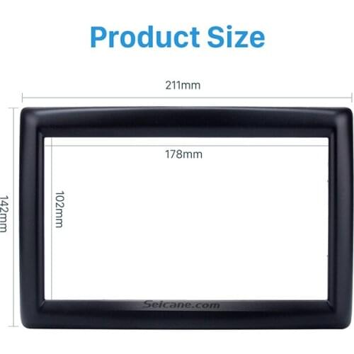 Seicane 2 Din Car Radio Frame Fascia For 2009 Suzuki Swift 173*98/178*100/178*102mm Refitting Trim Kit