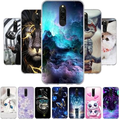 Silicone Case For Xiaomi Redmi 8 Cases Full Protection Soft TPU Back Cover forRedmi 8 Bumper Hongmi 8 Phone Shell Bag Coque