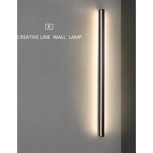 Modern Led Wall Lamp Minimalist Lines Wall Lamps For Living Room Bedroom Nordic Home Decor Luminaire Bedside Wall Light Fixtures