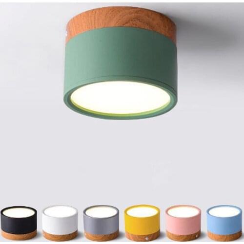 LED Flush Mount Downlight Ceiling Mounted Accent Lighting Imitation Wood 5W 7W 9W 12W 15W Ideal for Hallway Gallery Picture 220V