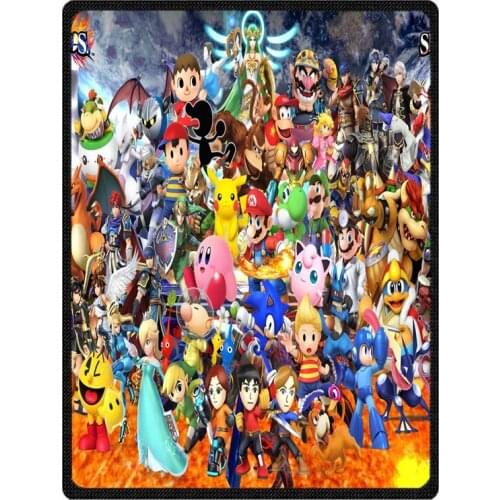 Comfortable Super Smash Bros Personalized Blanket Sofa Bed Throw Blanket Kid Adult Warm Blanket Children Quilt