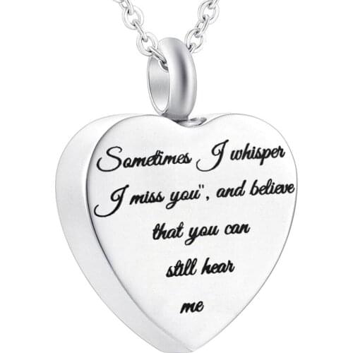 Heart Urn Necklace for Ashes Memorial Jewelry Stainless Steel Ashes Keepsake Memorial Urn Jewelry