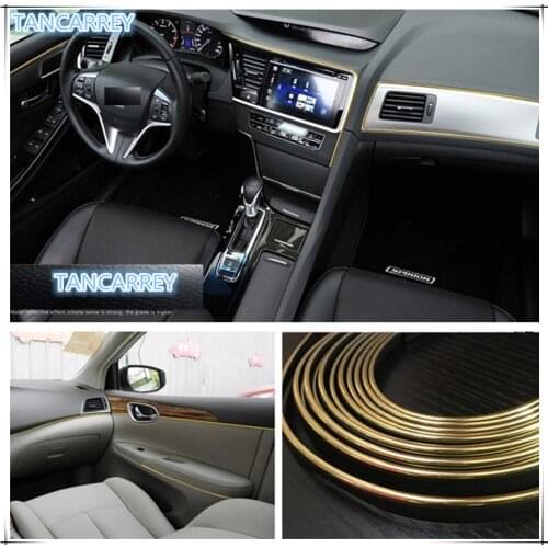 High quality Car Styling fashion Decoration Strip for Acura MDX RDX TSX Seat Leon Ibiza Altea Toledo Saab 9-3 9-5 93 Infiniti q5