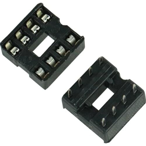 10PCS 8pin DIP IC Sockets Adaptor Solder Type 8 Pin 100% Original 2.54mm DIY