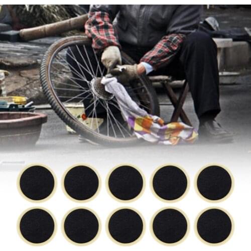 10 pcs mountain bike no rubber tire patches portable quick repair car tire patch glueless bike tire patches bicycle repair tool