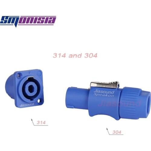 Smonisia 10pcs Stage Speaker Socket 304 4Pins Audio Ohm Connector Plug