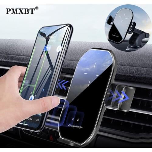 10W Qi Wireless Car Charger Automatic Clamping Fast Charging Air Vent Mount Holder For iPhone 12 11 Pro Max XS XR X 8 Plus Stand