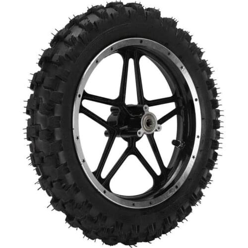 2.5-10in Rear Wheel Steel Alloy Replacement for Mini Pocket Bike Motorcycle Black