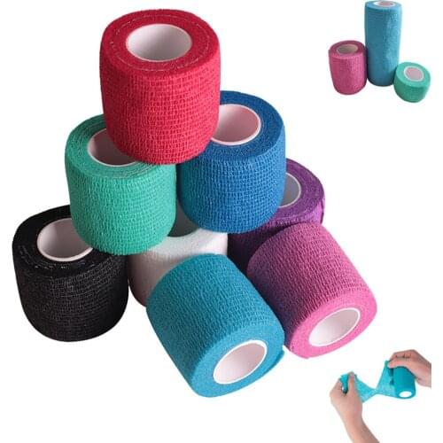 2.5cmx4.5m Hunt Disguise Elastoplast Camouflage Elastic Wrap Tape Self Adhesive Sports Protector Ankle Knee Finger Arm Bandage
