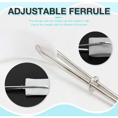 2pcs Elastic Band/Rope Wearing Threading Guide Forward Device Tool For Wear Rope Threading Needle Sewing Utility DIY Sewing Tool