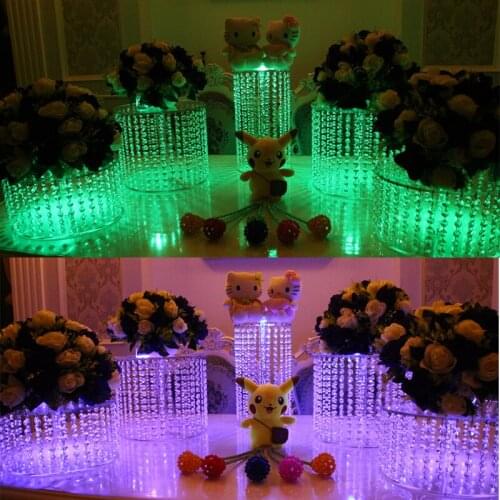 5PCS Wedding Crystal Transparent Acrylic Cake Stand-Big Sizes-Party Cake Holder-Cake Display - Wedding Centerpiece