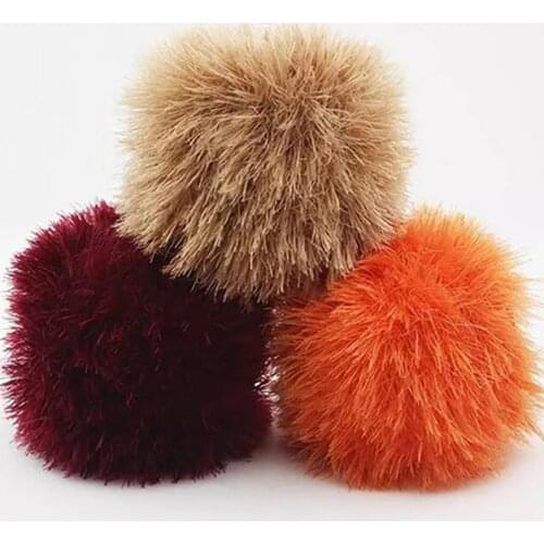 50g Long Plush Soft Cotton Yarns 2 Ply Wool Mink Coral Thick Yarn Hand Knitting Crochet Sweater Scarf Yarn DIY Crafts