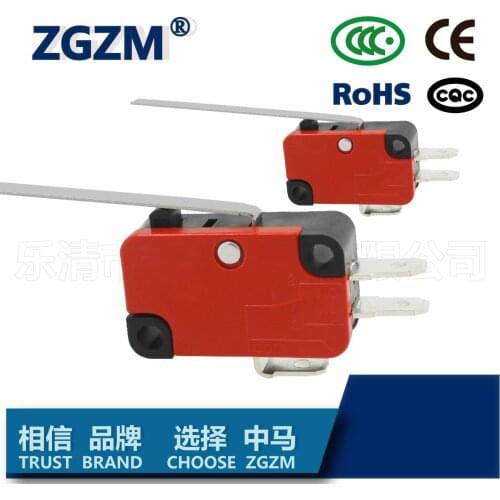 HWEXPRESS 50PCS Fretting Switch Tripod ZW9-9 Ohm Dragon V-153-1C25 Copper Contact 3-5A