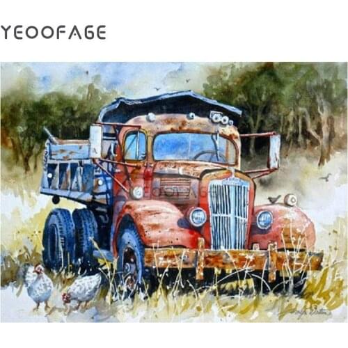 5D DIY Diamond embroidery Christmas truck diamond painting Cross Stitch full square drill Rhinestone mosaic puzzle home decor