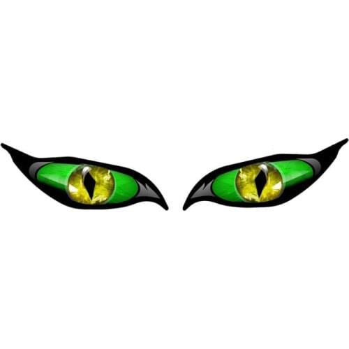New Car Stickers Green Eyes for Bumper Rear Windshield suv Cover Scratch Decal Auto Exterior Decoration KK15*5cm