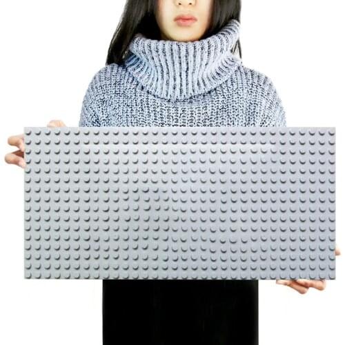 Big Size Base Plate 16*32 Dots 51*25.5cm Big Particle Brick Wall Baseplate DIY Building Block Educational Toy For Baby Kids Gift