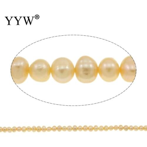 Cultured Potato Freshwater Pearl Beads Natural Pink 4-5mm Approx 0.8mm 14 Inch For Jewelry Making DIY Necklace Bracelet Pearls