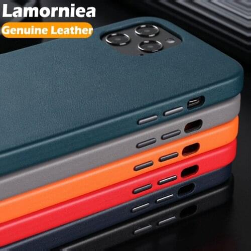 Original Genuine Leather Case For iPhone 11 Case Real Leather Luxury Phone Cover For iPhone 11 12 Pro Max X XR XS Max 7 8 Plus