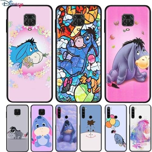 Black Silicone Cover Cute Baby Eeyor For Xiaomi Redmi Note 10 10S 9 9S Pro Max 9T 8T 8 7 6 5 Pro 5A Phone Case