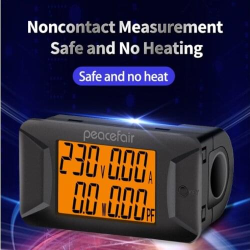 Digital Voltage Current Power Meter AC 40-400V 110v 220v 100A Electrical Instrument Power Factor Voltmeter Watt Meter Ampermeter