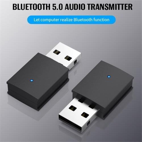Kebidu Wireless Bluetooth 5.0 Mini USB Adapter for Speaker Headset Bluetooth Music Audio Transmitter For Computer
