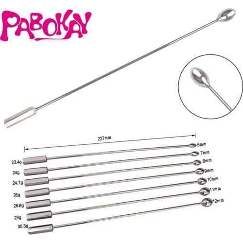 Metal Stainless Steel Horses Eye Bar Urethral Plugging Dilator Plug Bar Male Comforter Adult Supplies