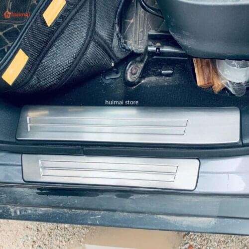 For Nissan Kicks 2021 2022 Stainless Steel Door Sill Scuff Plate Cover Threshold Pedal Protect Sticker Car Styling Accessories