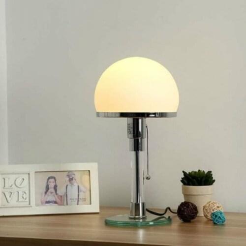 Desk Lamp Danish Designer Bauhaus Lamp Nordic Bedroom Bedside Simple Glass Lamps Led Table Lamp for Living Room Bedroom