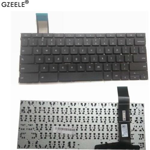 GZEELE NEW Black US Layout Laptop Keyboard For Asus Chromebook C201 C201P C201PA C202 C202S C202SA Without Frame