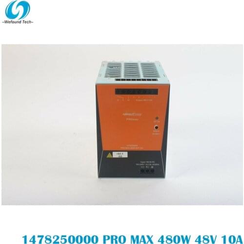 Original Weidmüller 1478250000 PRO MAX 480W 48V 10A Rail Switching Power Supply Single Phase, 100% Tested BeforeShipment