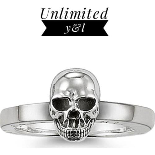 Skull Open Rings Punk Style Rebel Skeleton Silver Fashion Jewelry Accessories for Men and Women Gifts