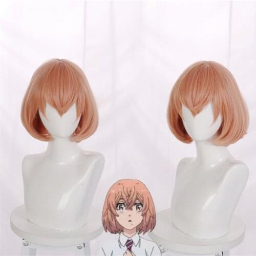 Anime Tokyo Revengers Wig Hinata Tachibana Orange Red Hair Cosplay Wig Role Play Halloween Hair Synthetic 40cm