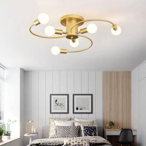 Northern European Ins Bedroom Light LED Ceiling Mount Lamp Simple Modern Home Study Romantic Creative Living Room Lamp