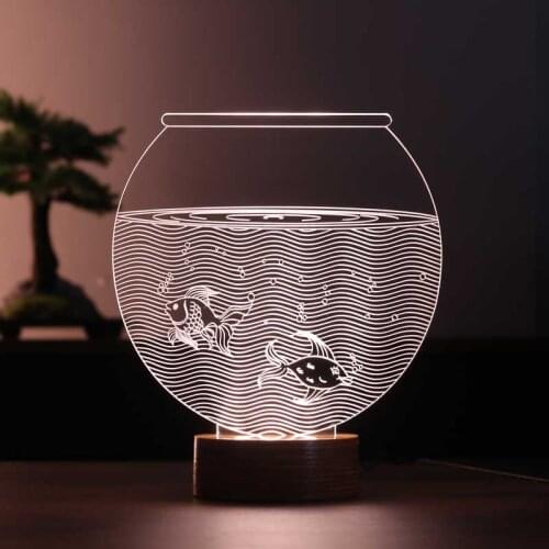 Aquarium 3D Led Table Lamp