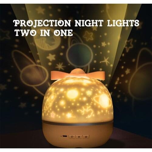 LED Projector Star Moon Night Light Sky Rotating Battery Operated Nightlight Lamp For Children Kids Baby Bedroom Nursery Gifts