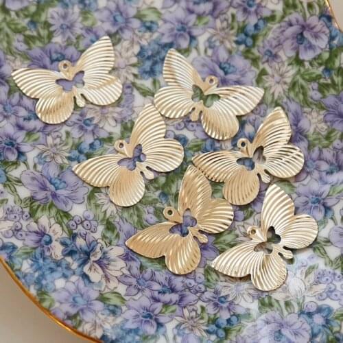 Vintage wind retro earrings brass gold-plated pendant hand-made diy earring accessories make materials