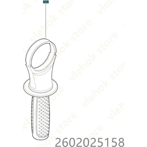 Auxiliary Handle for BOSCH GSR18VE-2LI GSB18VE-2LI HDH181 DDH181 GSR18VE-2 GSB12VE-2 GSB14.4VE-2 2602025158