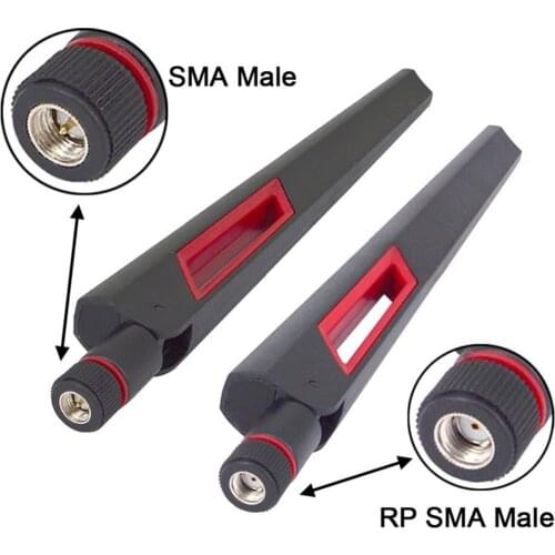 WiFi Antenna 10dbi 2.4G/5G/5.8G Dual-band antenna Wireless Wi-Fi Router Adapter 2400-2500MHZ 5000-5850MHZ SMA/RP SMA Connector