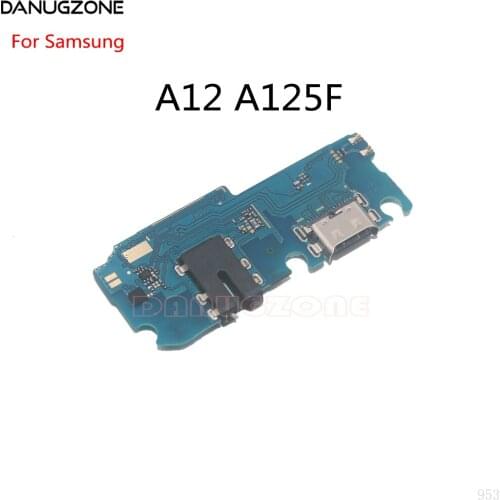 10PCS/Lot AAA Quality For Samsung Galaxy A12 A125F USB Charging Dock Port Socket Jack Plug Connector Charge Board Flex Cable