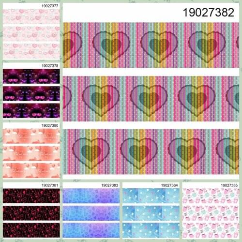 10yards -different sizes -Valentines Day pattern ribbon printed Grosgrain ribbon 19027377