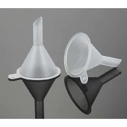 100pcs Wholesale Small PP Packing Funnel Perfume Oil Pure Dew Dispensing Perfume Dispensing Tools Plastic Mini Funnel