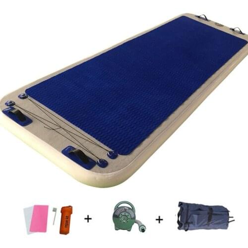 2x1x0.1m Inflatable Floating Non-slip Yoga Mat for Water Fitness Exercise Gym Gymnastics Mat Yoga Mats Pad Air Tumbling Track