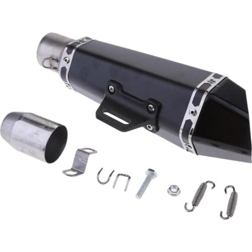 51MM 2'' Fashion Exhaust Muffler Pipe Silencer Slip on for Yamaha Black