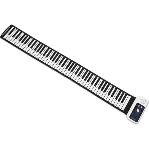 88 Keys Speaker Hand Roll Up Piano Portable Foldable Electronic Soft Keyboard Kid Music Toy