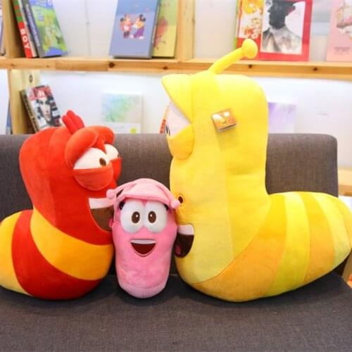 32-45cm Anime Creative Larva Plush Toy Funny Insect Slug Stuffed Pillow Movie & TV Cartoon Toys For Kid birthday Christmas Gift