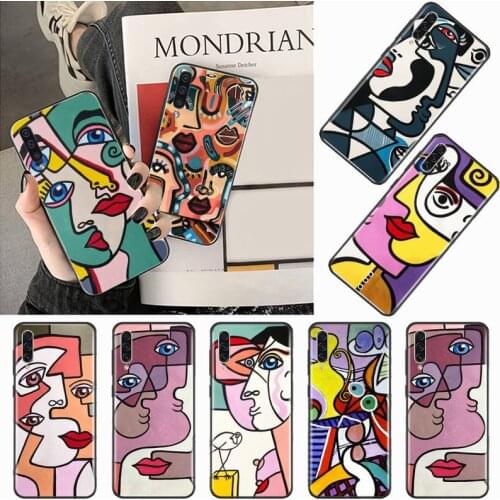 Picasso abstract Art painting pattern Phone Case For Samsung galaxy S 9 10 20 A 10 21 30 31 40 50 51 71 s note 20 j 4 2018 plus