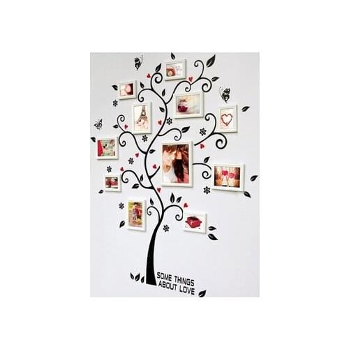 DIY Black Photo Tree Vinyl Wall Sticker Living Room Kids Rooms Home Decoration Home Decor Wall Decals Stickers Poster Wallpaper