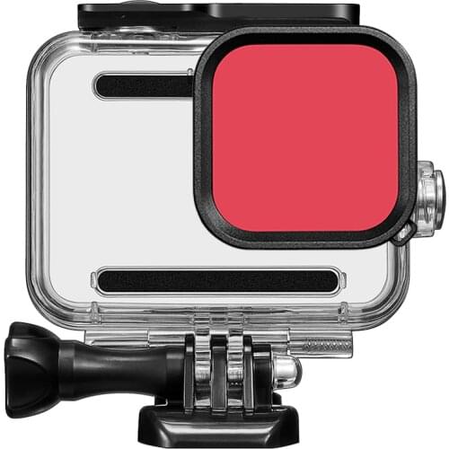 Diving Waterproof Case for GoPro Hero 8 Action Camera Protective Shell housing Cover Lens Filters Protector swiming accessory