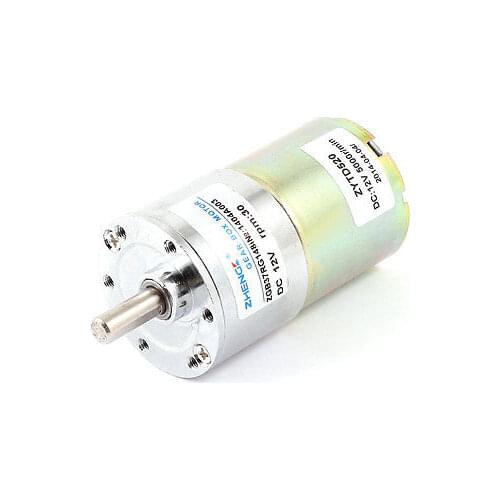 DC 12V 5000 RPM Speed 6mm Dia Shaft Magnetic Gearbox Electric Geared Motor